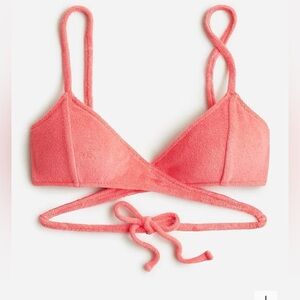 J.Crew Double String Triangle Bikini Top in Terry Size 3X